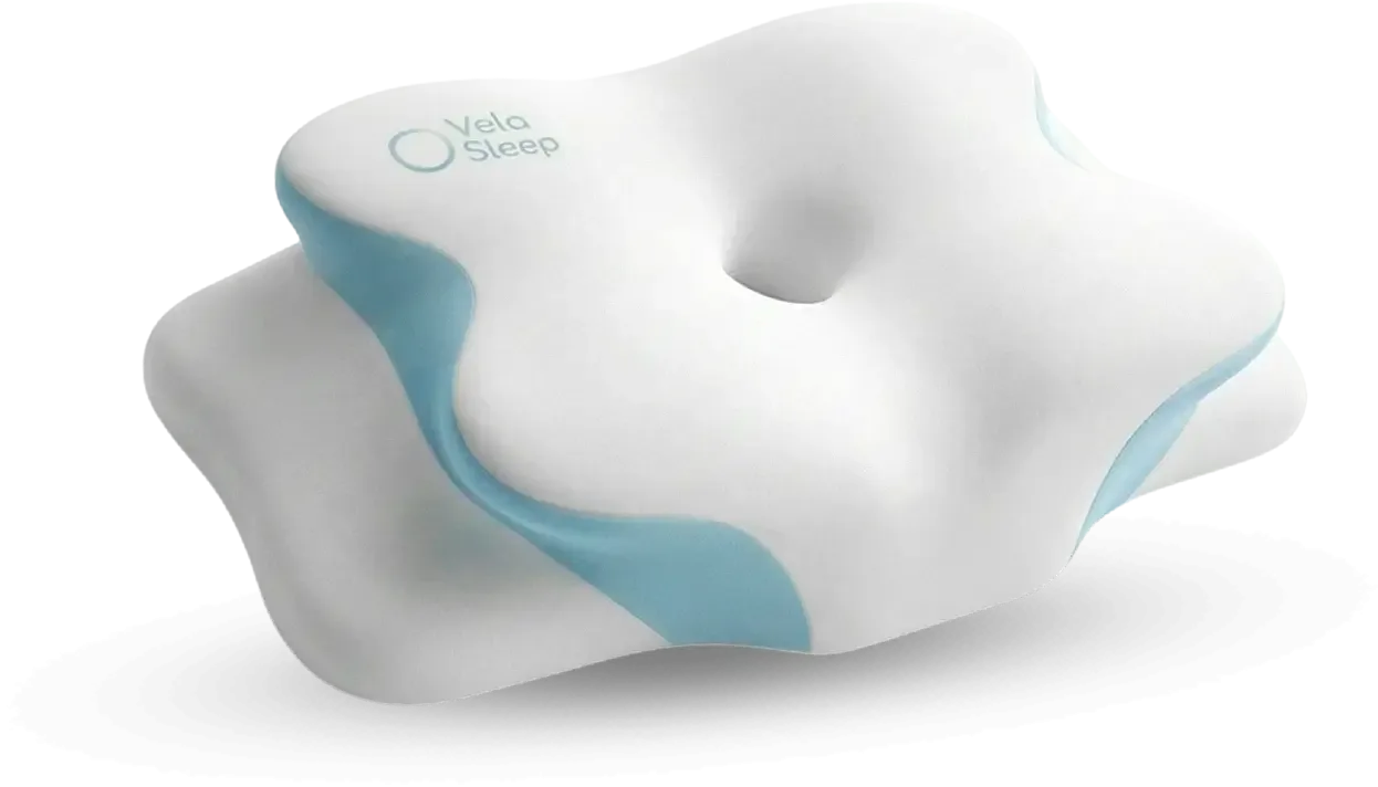 Woman resting on a Vela Sleep pillow